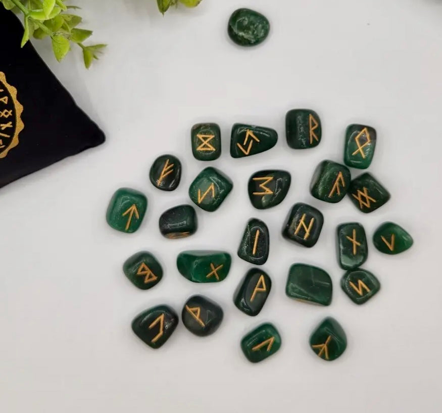 Rune Sets with Velvet Pouch