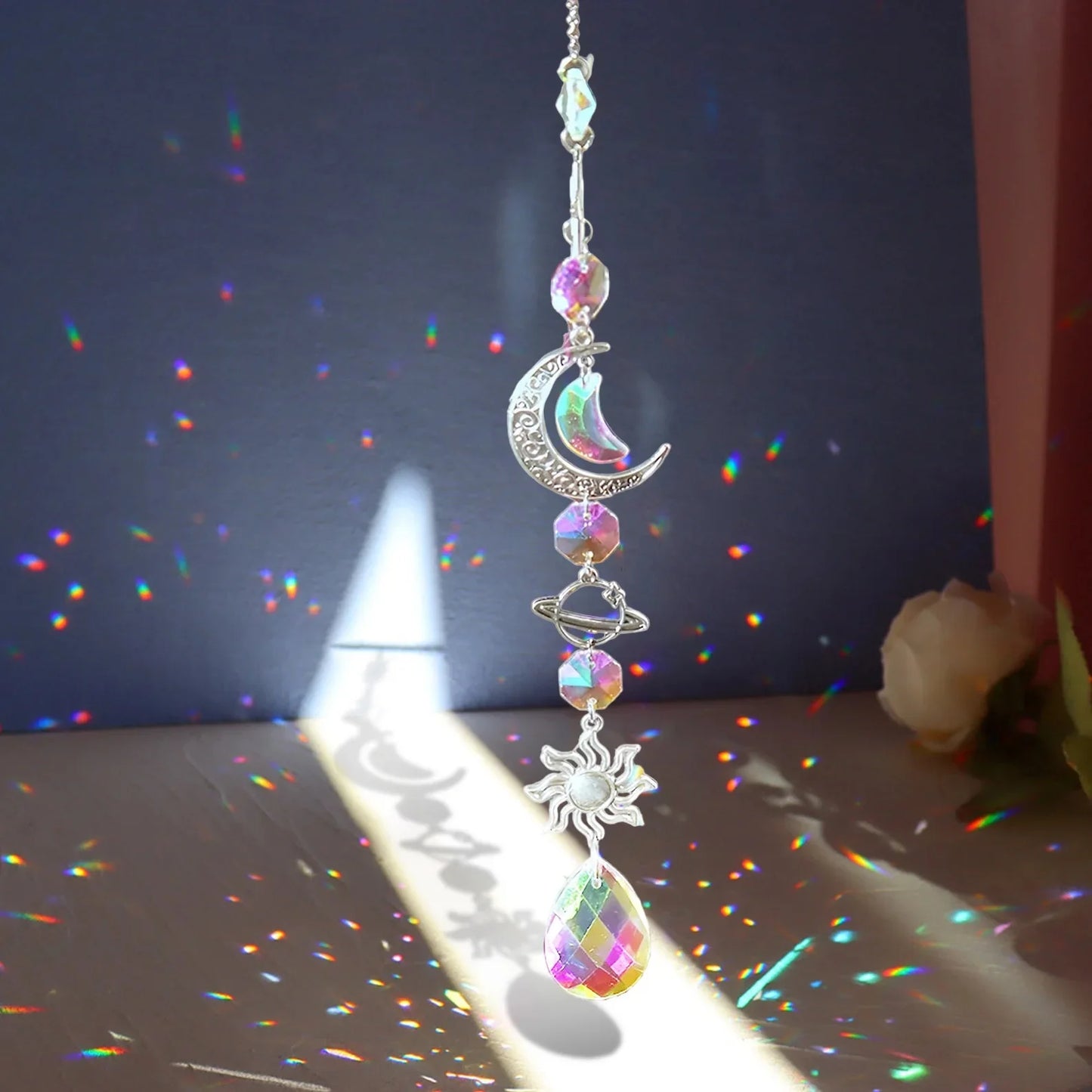 Crystal Sun Catcher - Dream Catcher Pendant