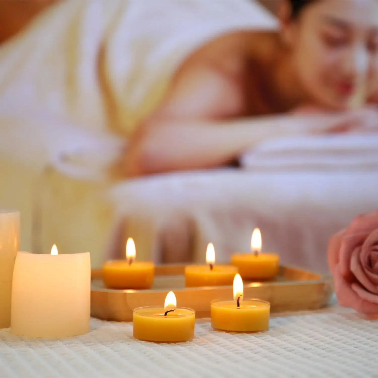 Natural Beeswax Tea Candles