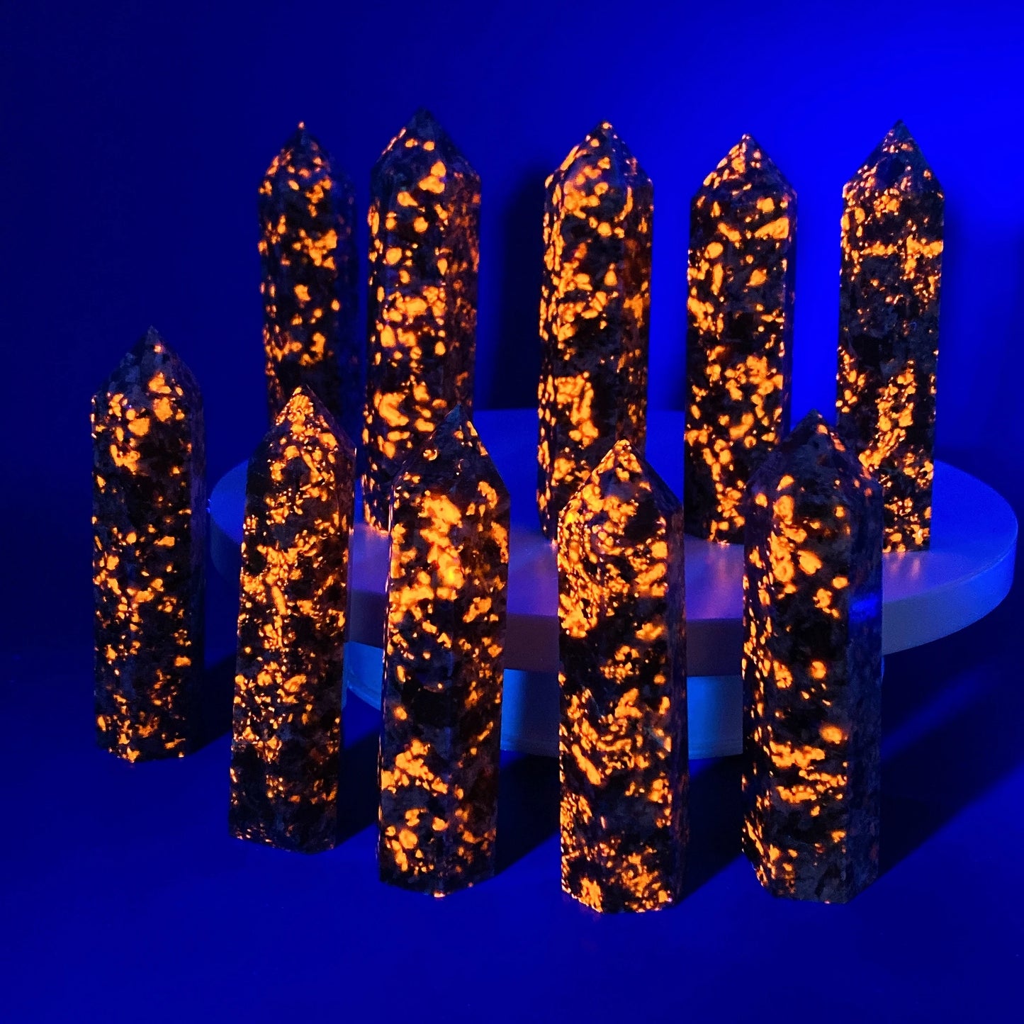 Natural Yooperlite Crystal Tower Crystal - Flamestone Point