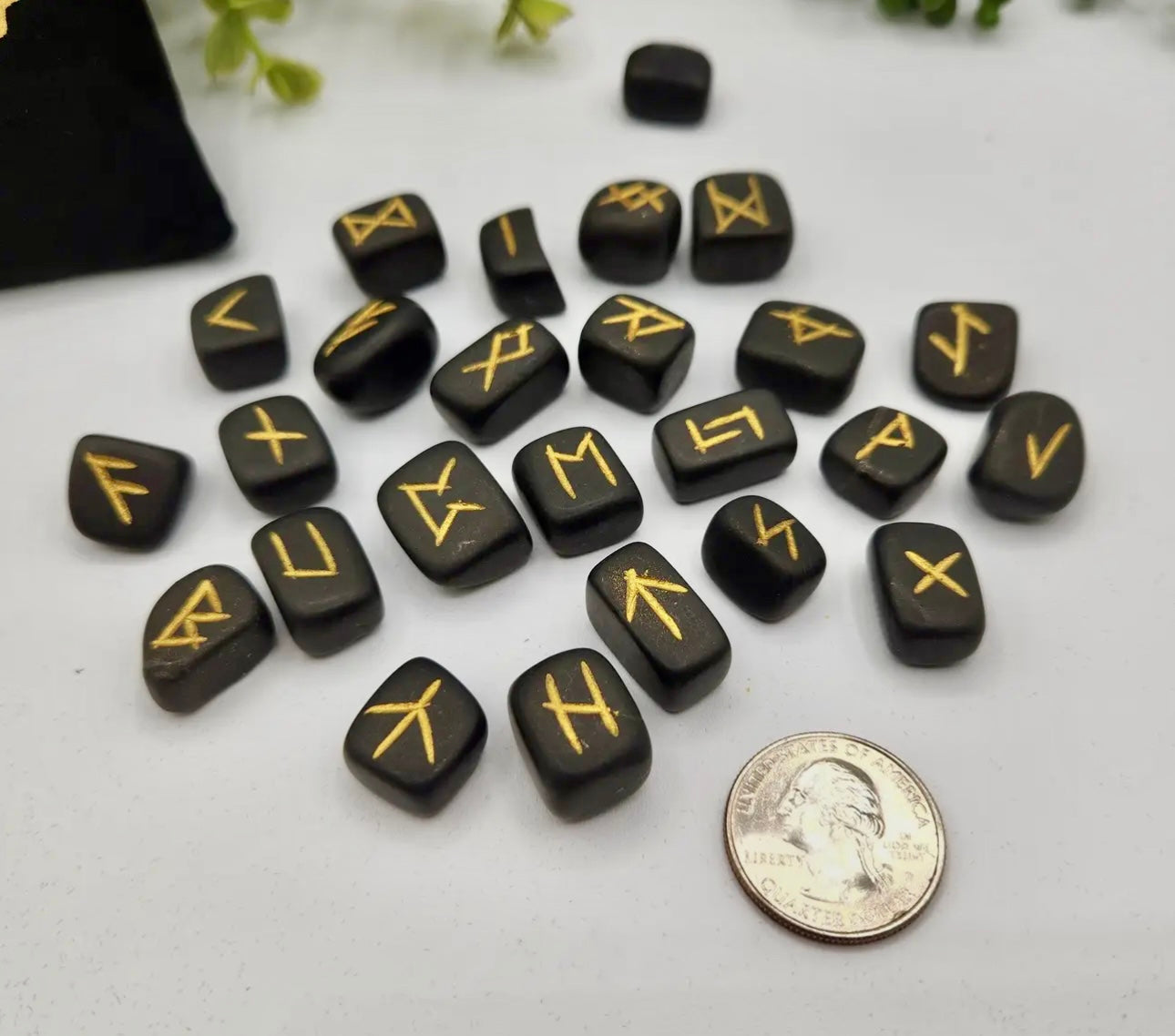 Rune Sets with Velvet Pouch
