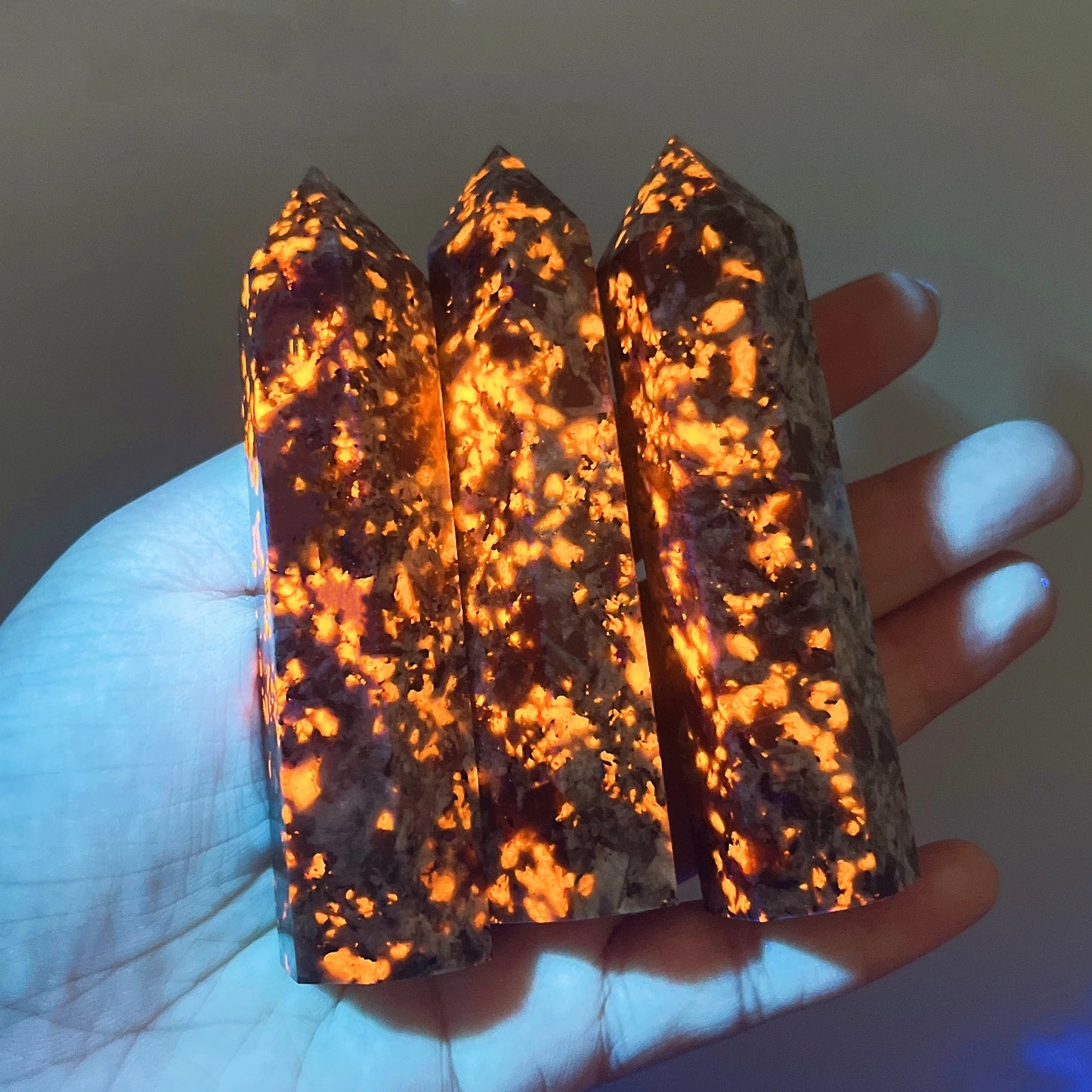 Natural Yooperlite Crystal Tower Crystal - Flamestone Point