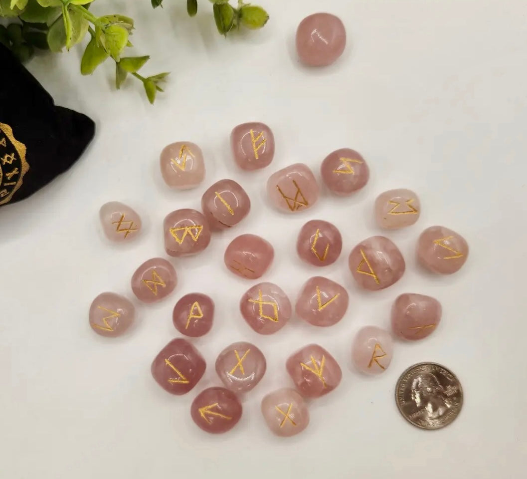 Rune Sets with Velvet Pouch