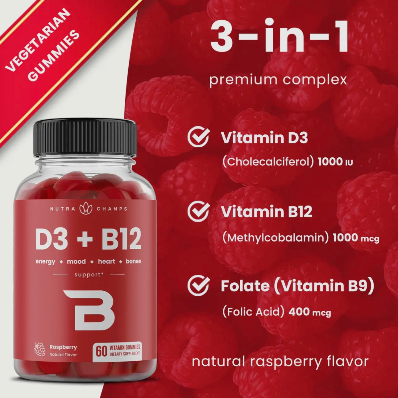 3-in-1 B12 Gummies
