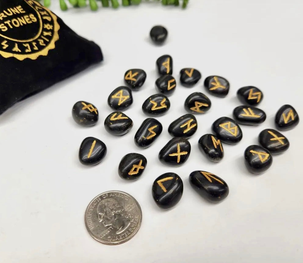Rune Sets with Velvet Pouch