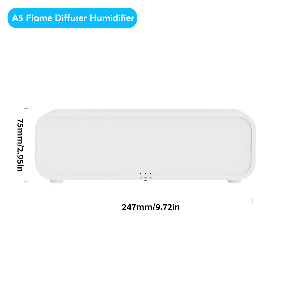 Flame Aromatherapy Humidifier - Essential Oil Diffuser
