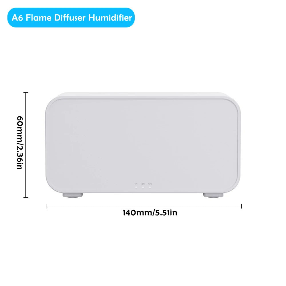 Flame Aromatherapy Humidifier - Essential Oil Diffuser