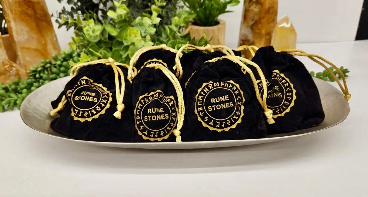 Rune Sets with Velvet Pouch