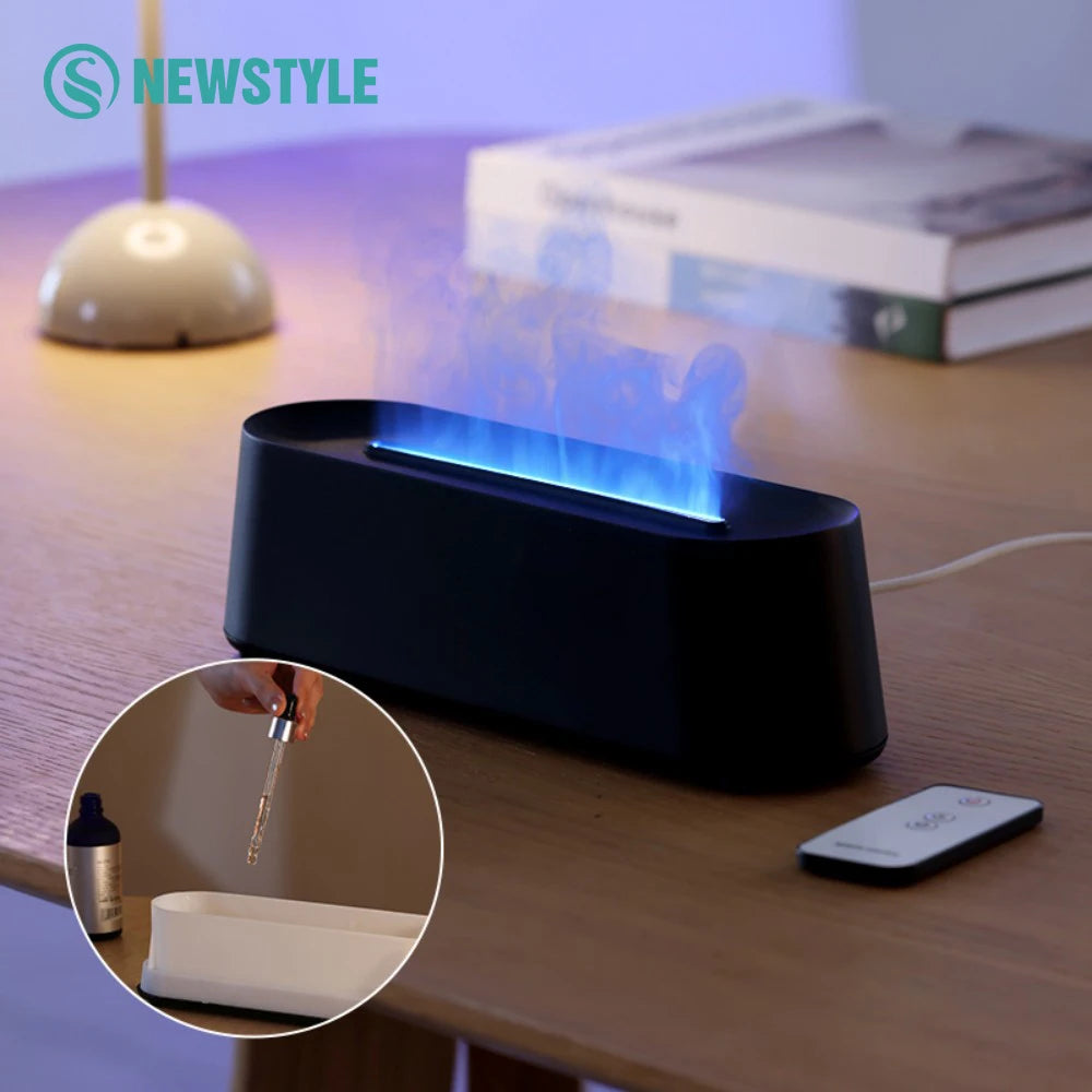 Flame Aromatherapy Humidifier - Essential Oil Diffuser