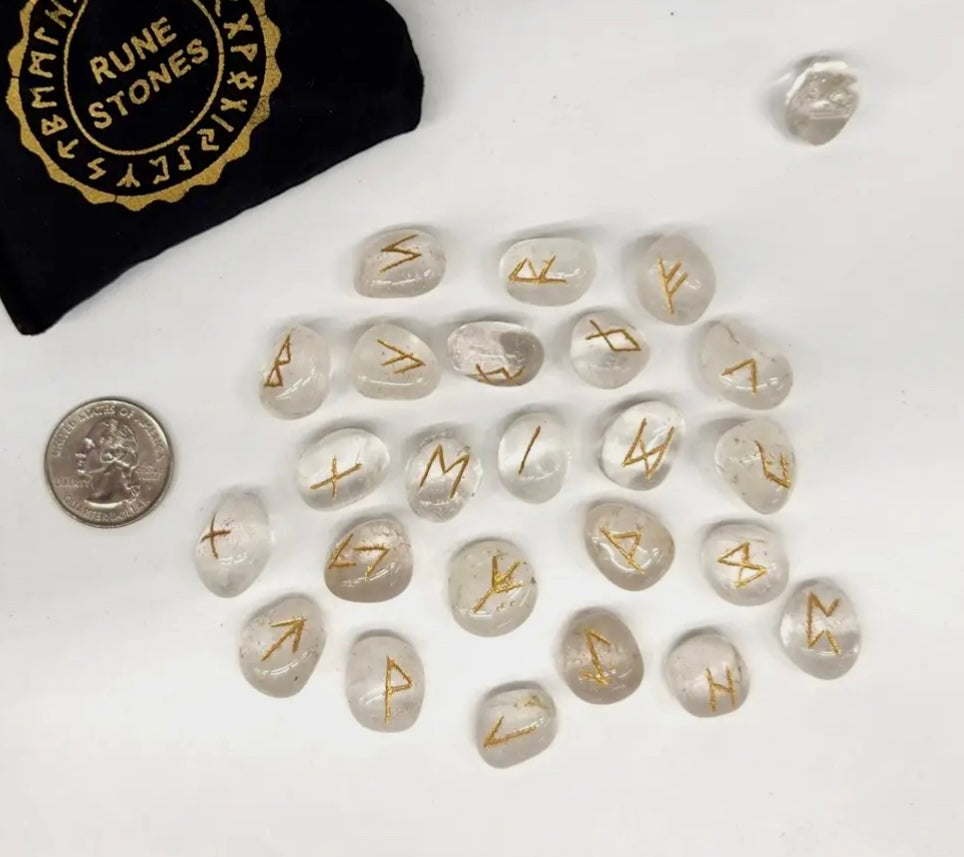Rune Sets with Velvet Pouch