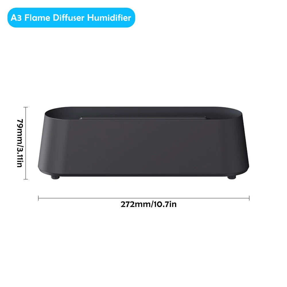 Flame Aromatherapy Humidifier - Essential Oil Diffuser