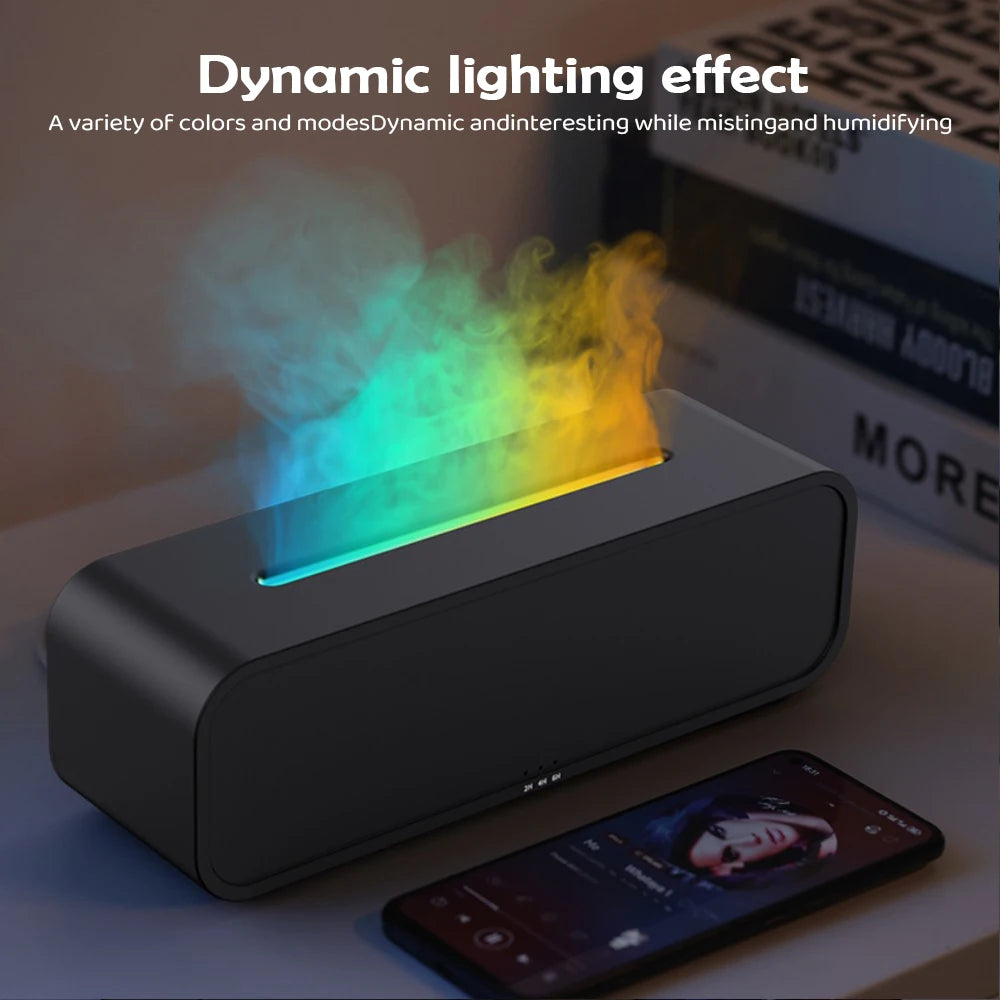 Flame Aromatherapy Humidifier - Essential Oil Diffuser