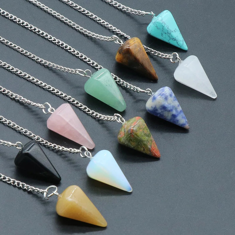 Natural Stone Pendulum Charm