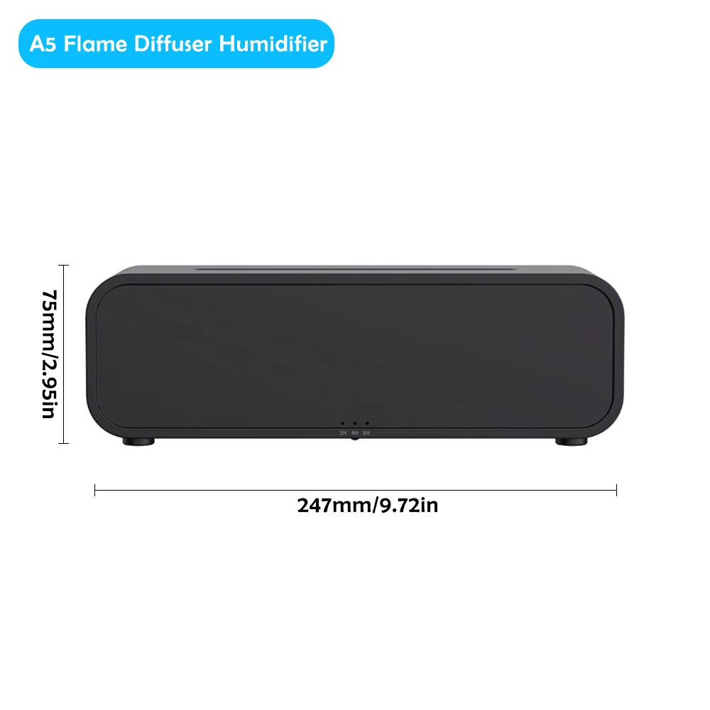 Flame Aromatherapy Humidifier - Essential Oil Diffuser