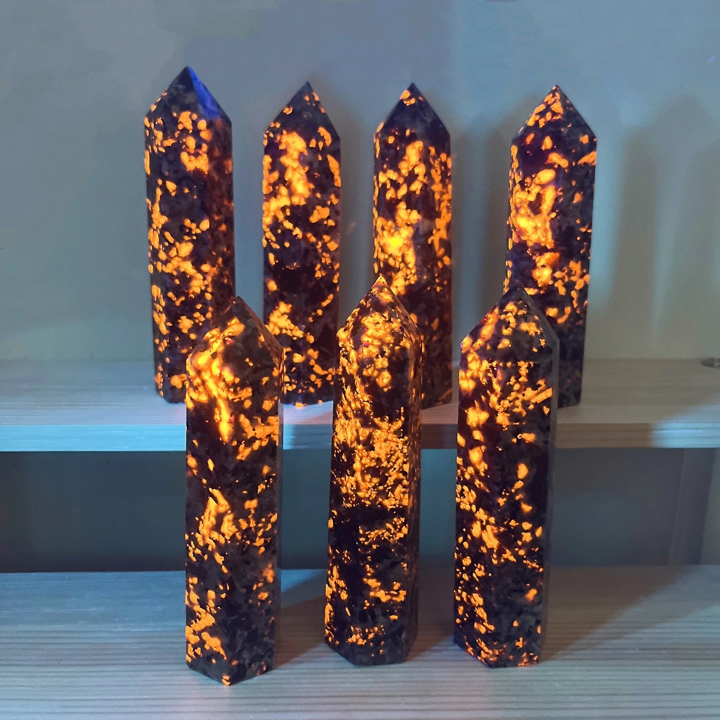 Natural Yooperlite Crystal Tower Crystal - Flamestone Point
