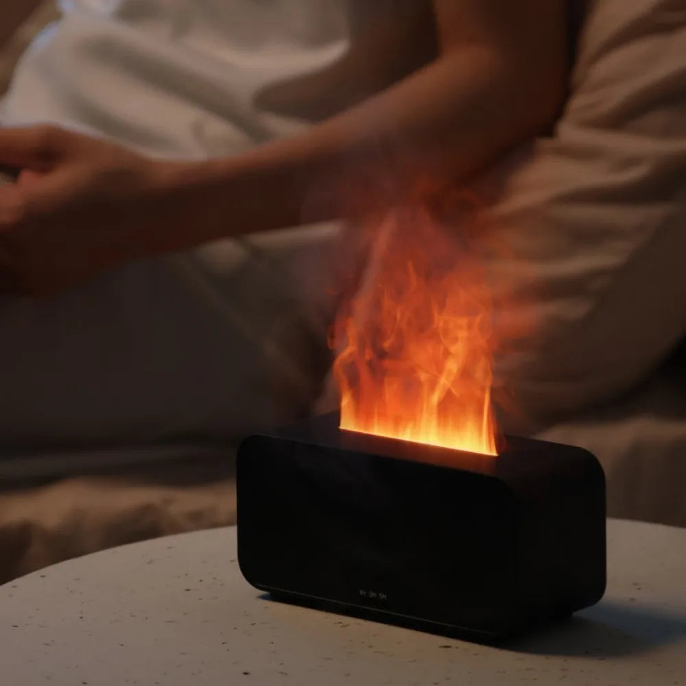 Flame Aromatherapy Humidifier - Essential Oil Diffuser