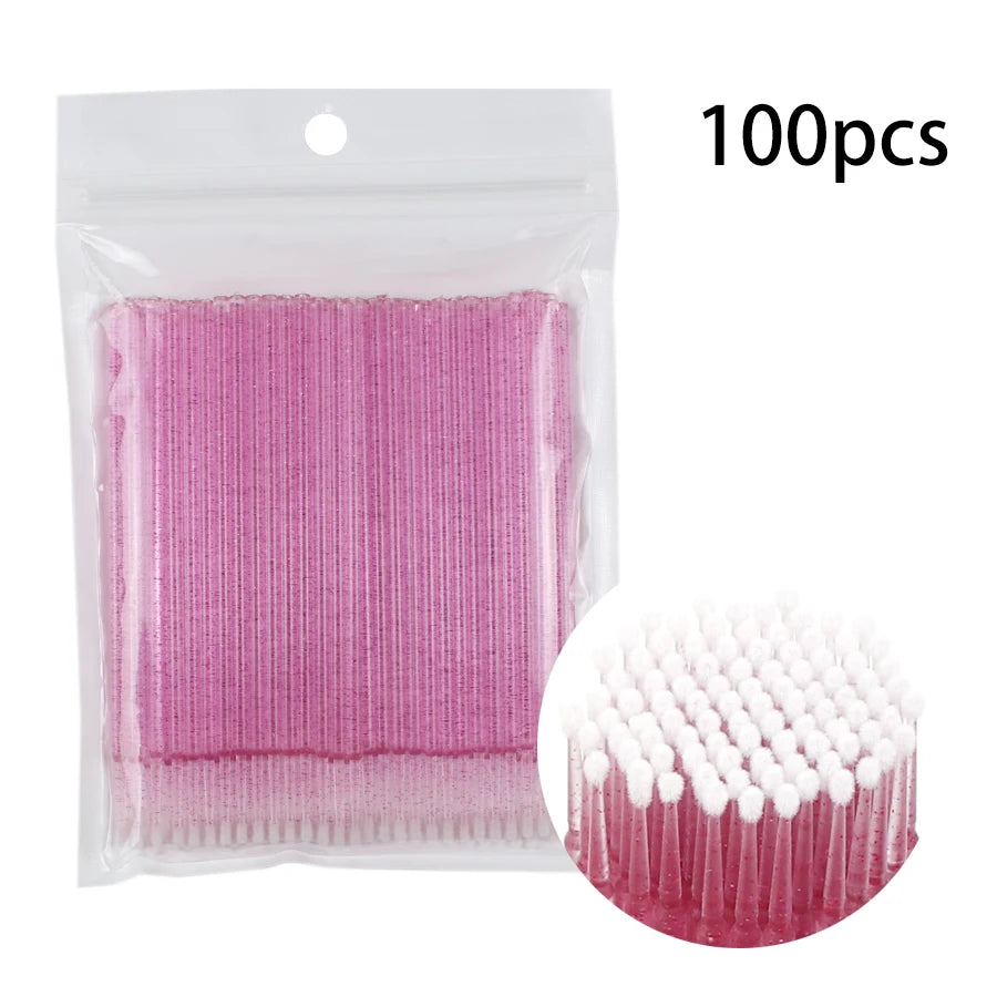 Disposable Eyelash Brushes Swab 100pcs