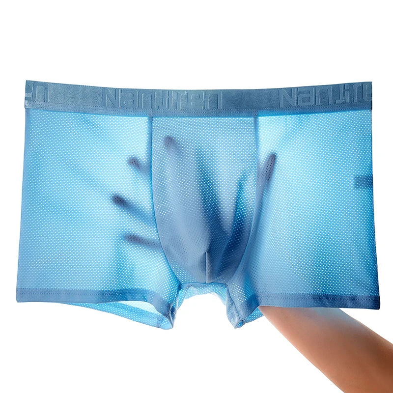 Ice Silk Mesh Boxer Shorts