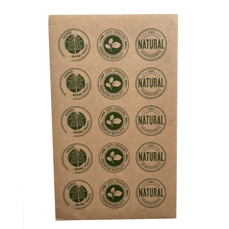 Handmade Natural Product 100% Organic - Stickers