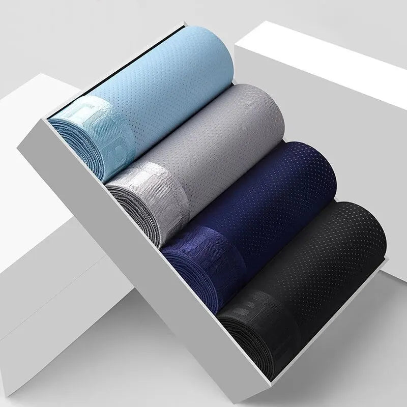 Ice Silk Mesh Boxer Shorts