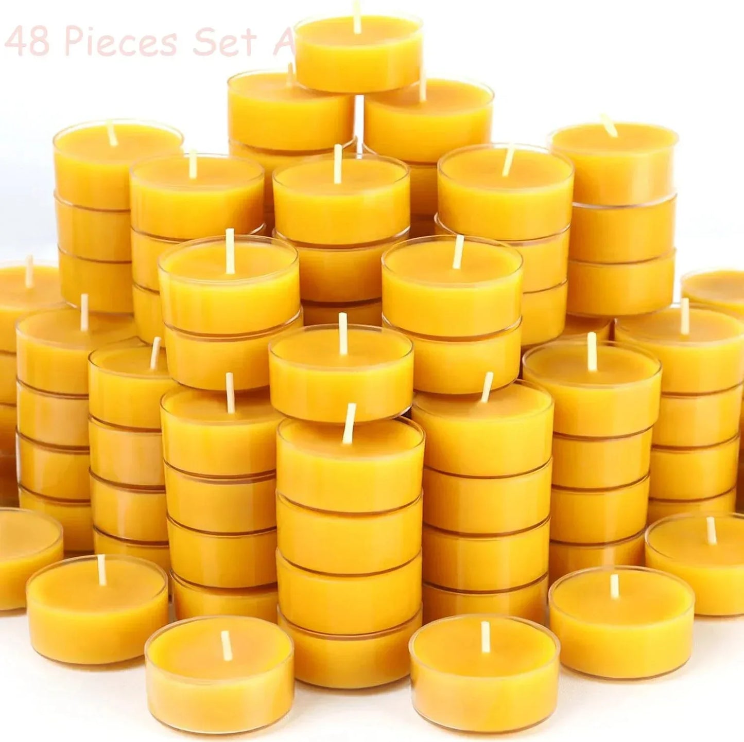 Natural Beeswax Tea Candles