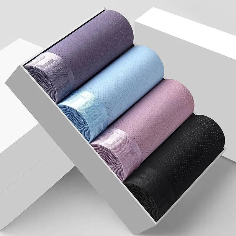 Ice Silk Mesh Boxer Shorts