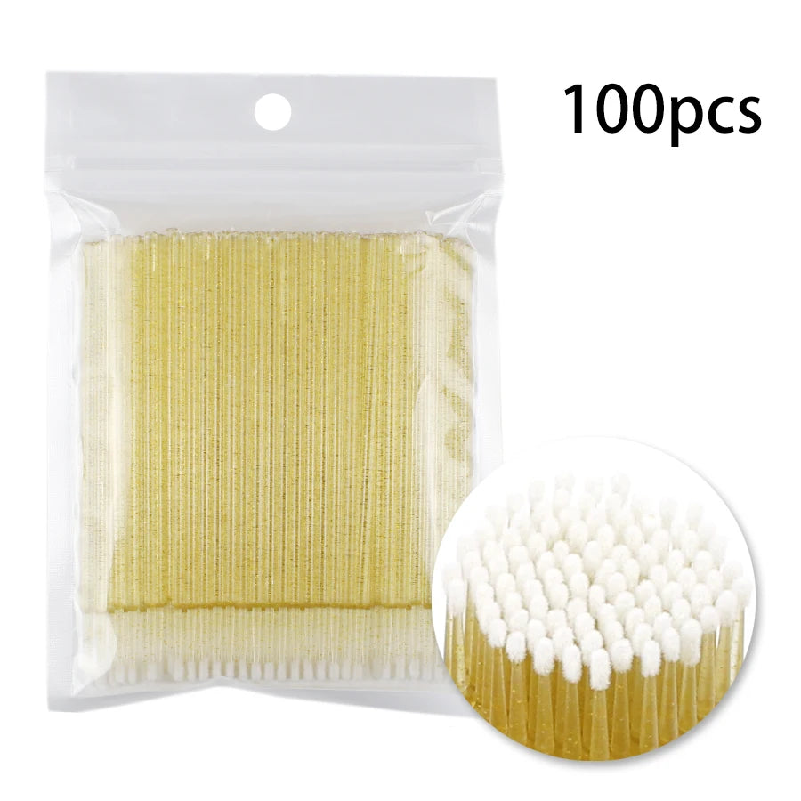 Disposable Eyelash Brushes Swab 100pcs