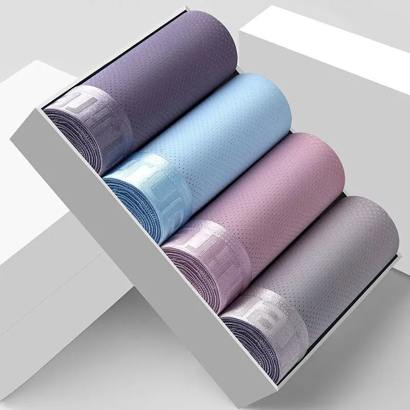 Ice Silk Mesh Boxer Shorts