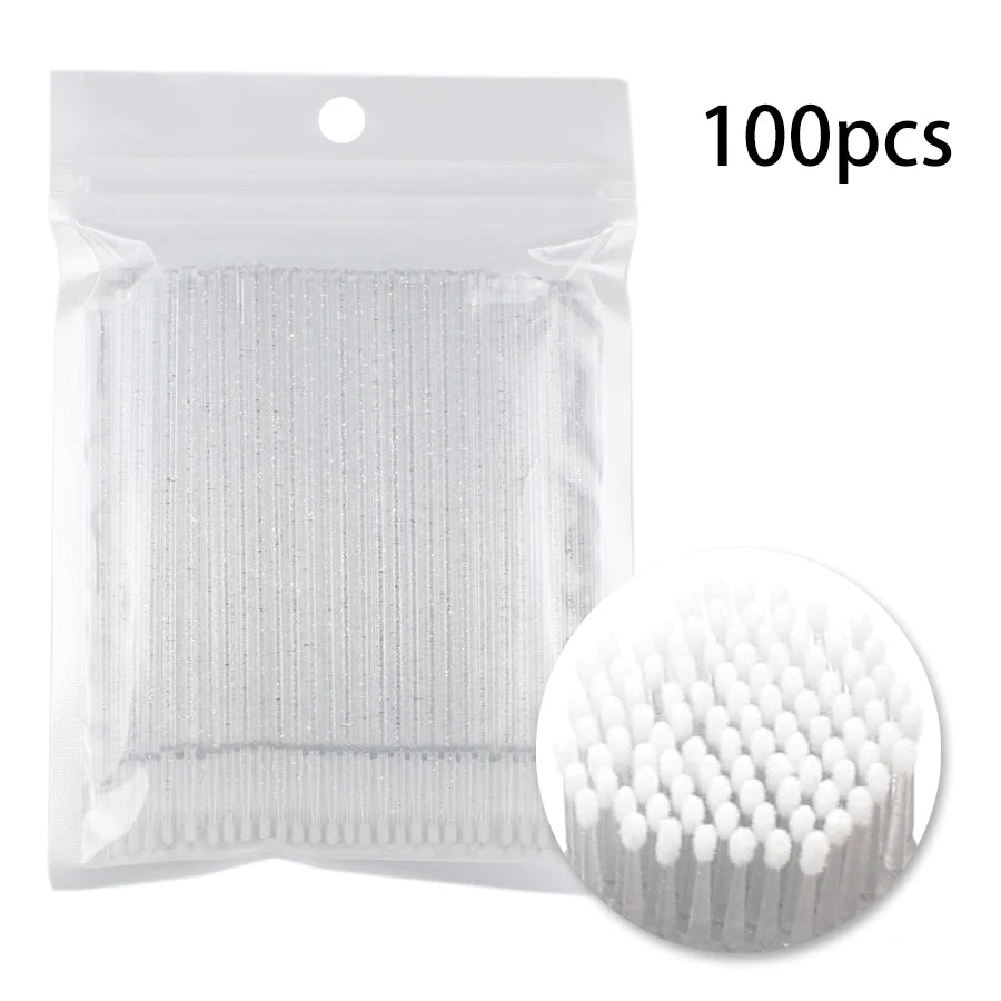 Disposable Eyelash Brushes Swab 100pcs