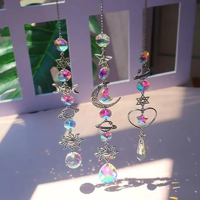 Crystal Sun Catcher - Dream Catcher Pendant
