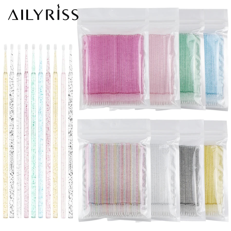 Disposable Eyelash Brushes Swab 100pcs