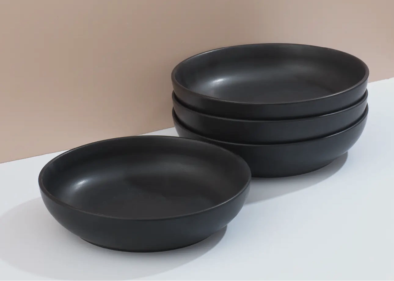 4-Piece Stoneware Pasta Bowls