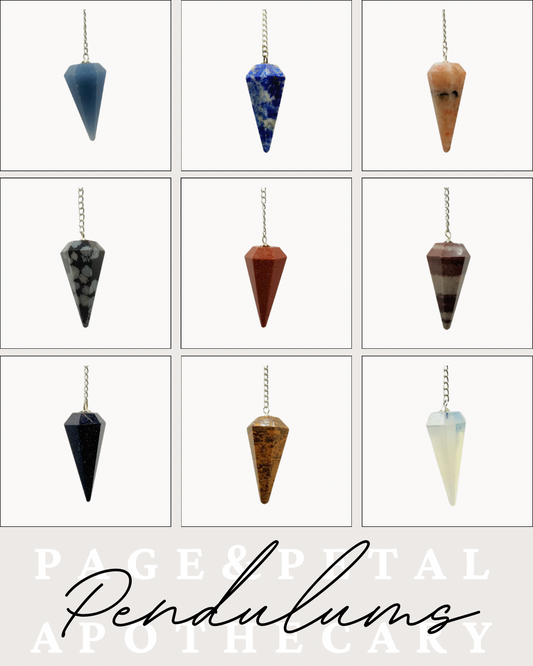 Natural Crystal Pendulums