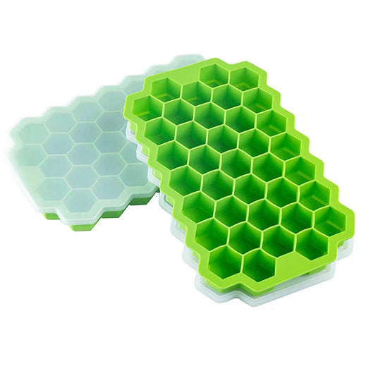 Honeycomb Ice Cube Tray with Lid