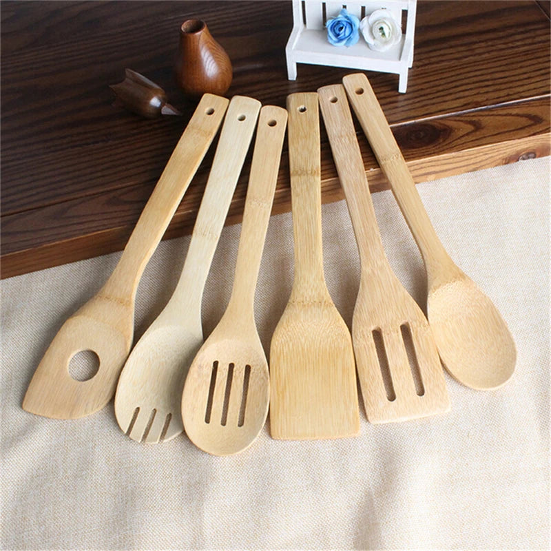 6 Pieces Bamboo Kitchen Set