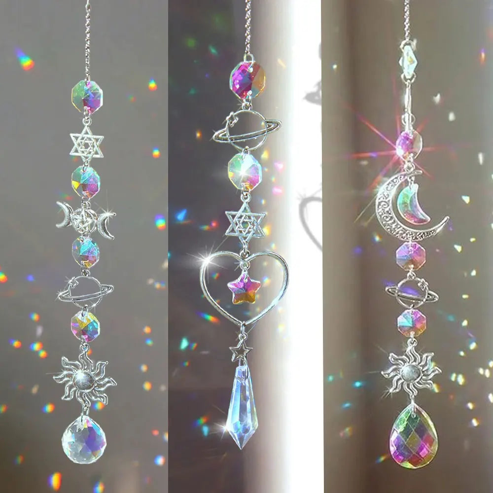 Crystal Sun Catcher - Dream Catcher Pendant