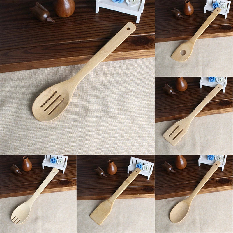 6 Pieces Bamboo Kitchen Set