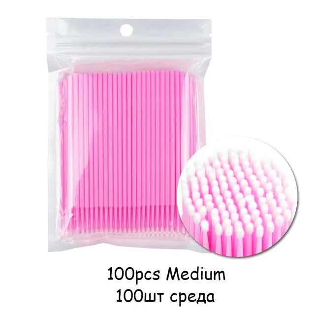 Disposable Eyelash Brushes Swab 100pcs