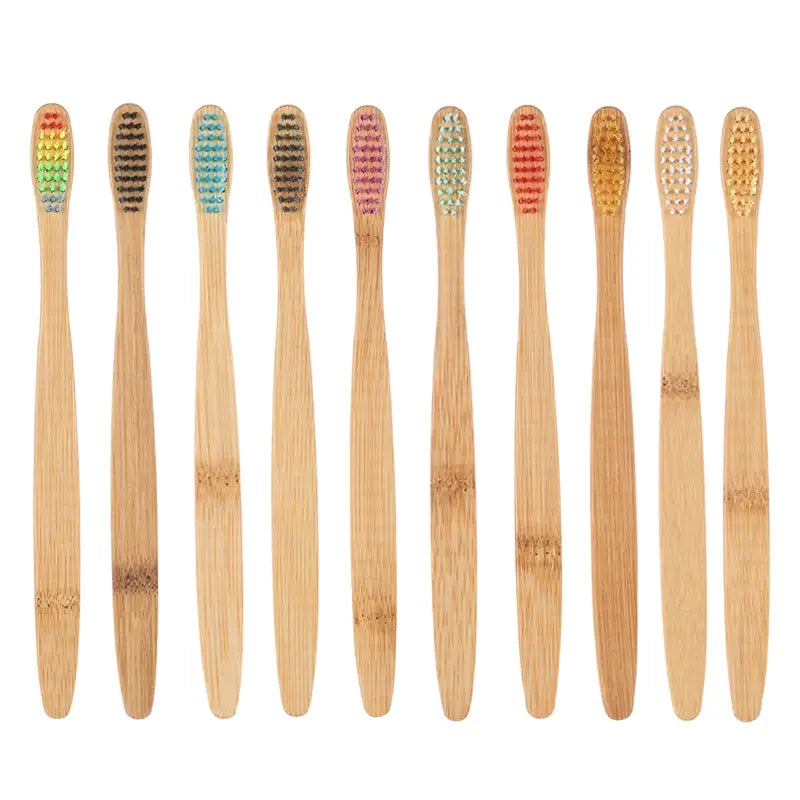 Bamboo Toothbrush Set - Natural Bamboo Toothbrush