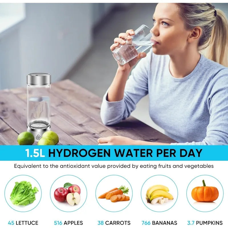 Portable Hydrogen Water Bottle Generator