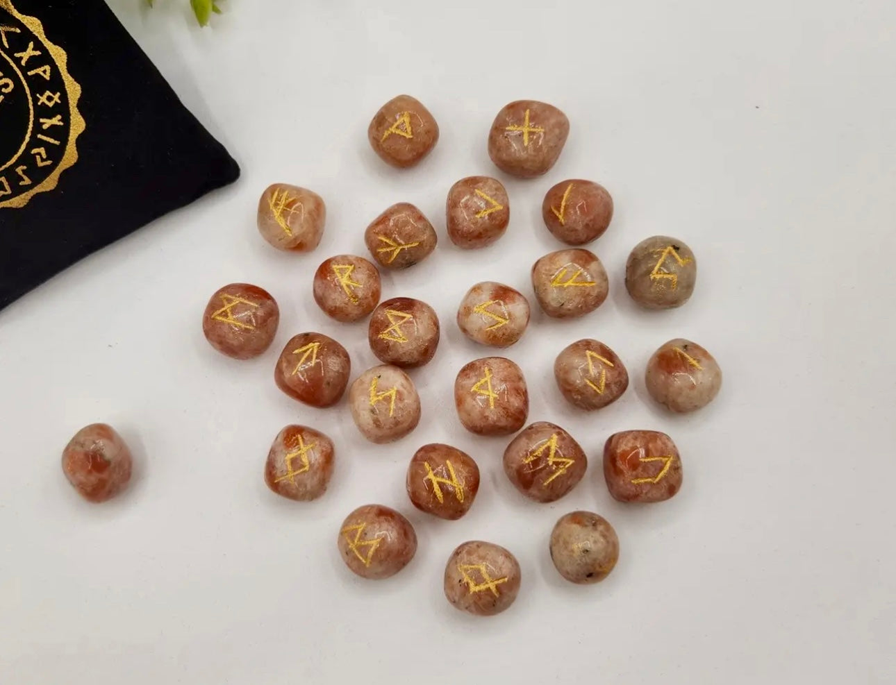 Rune Sets with Velvet Pouch
