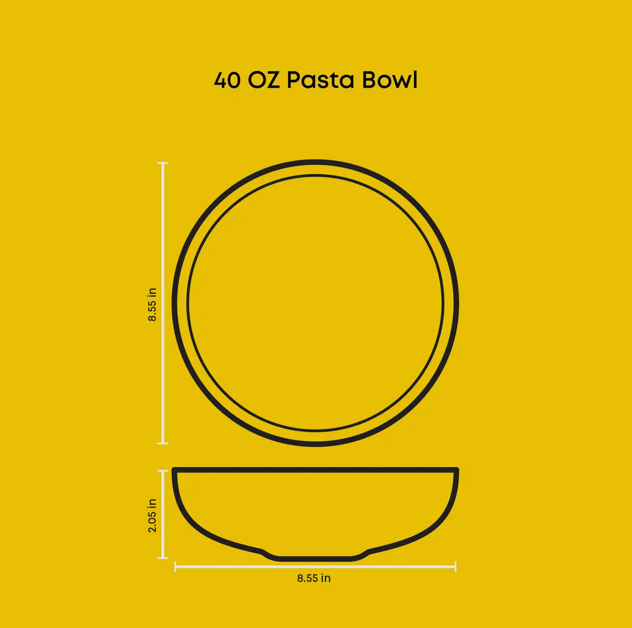 4-Piece Stoneware Pasta Bowls