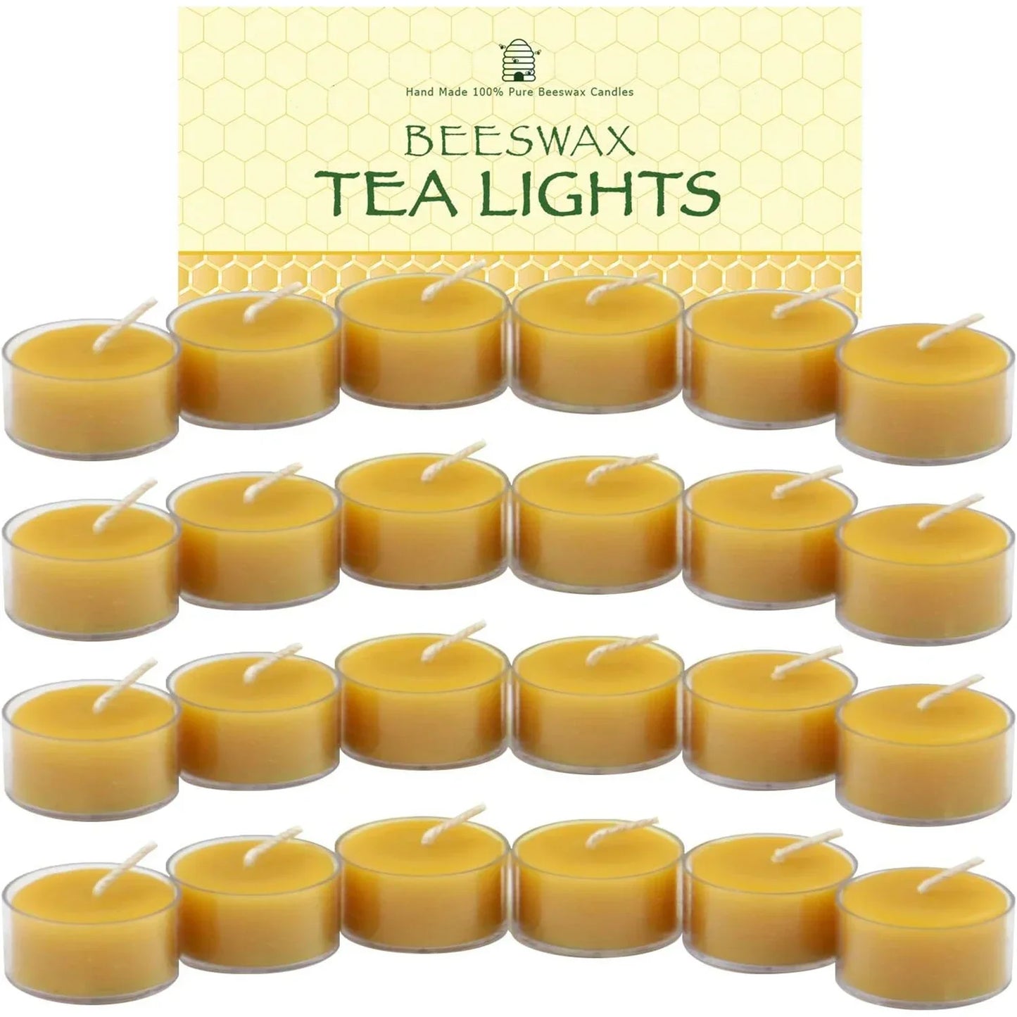 Natural Beeswax Tea Candles