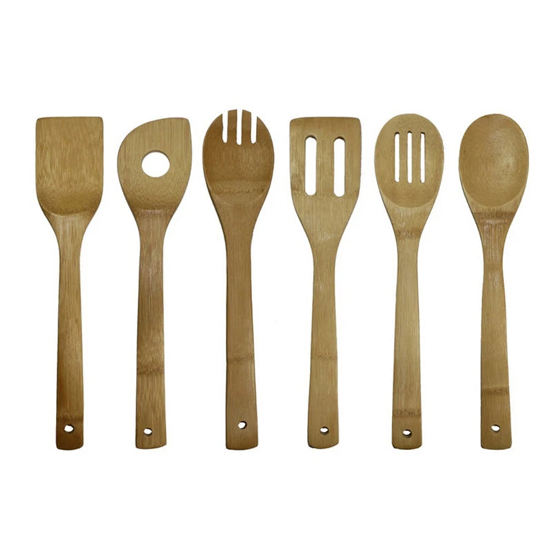 6 Pieces Bamboo Kitchen Set