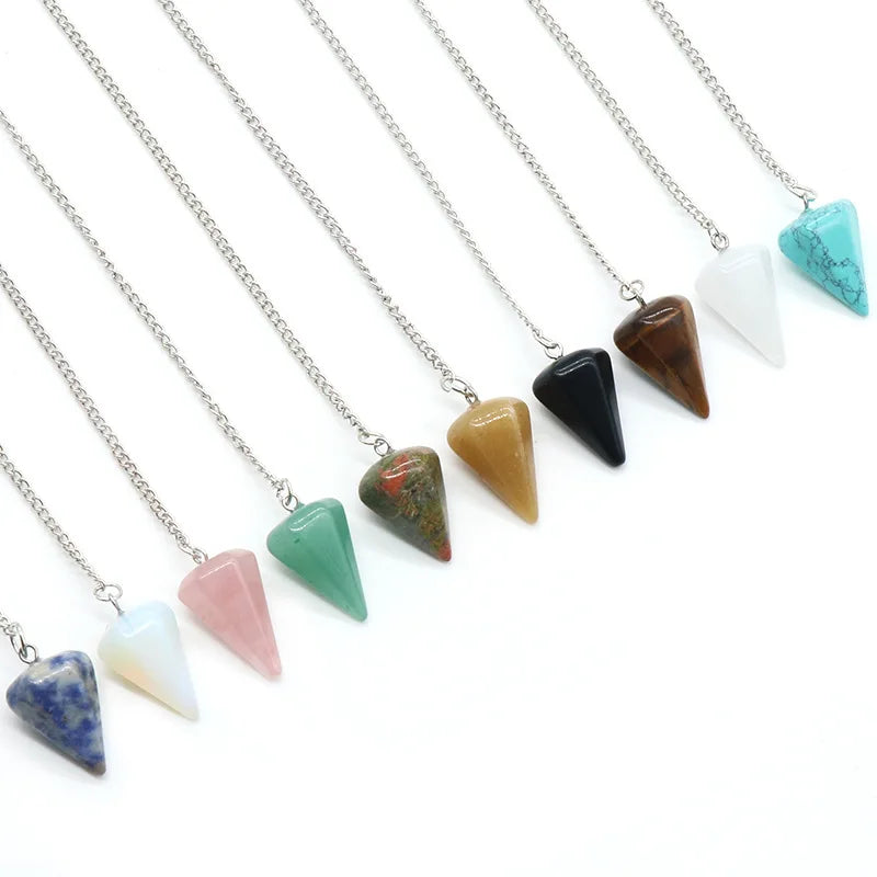 Natural Stone Pendulum Charm