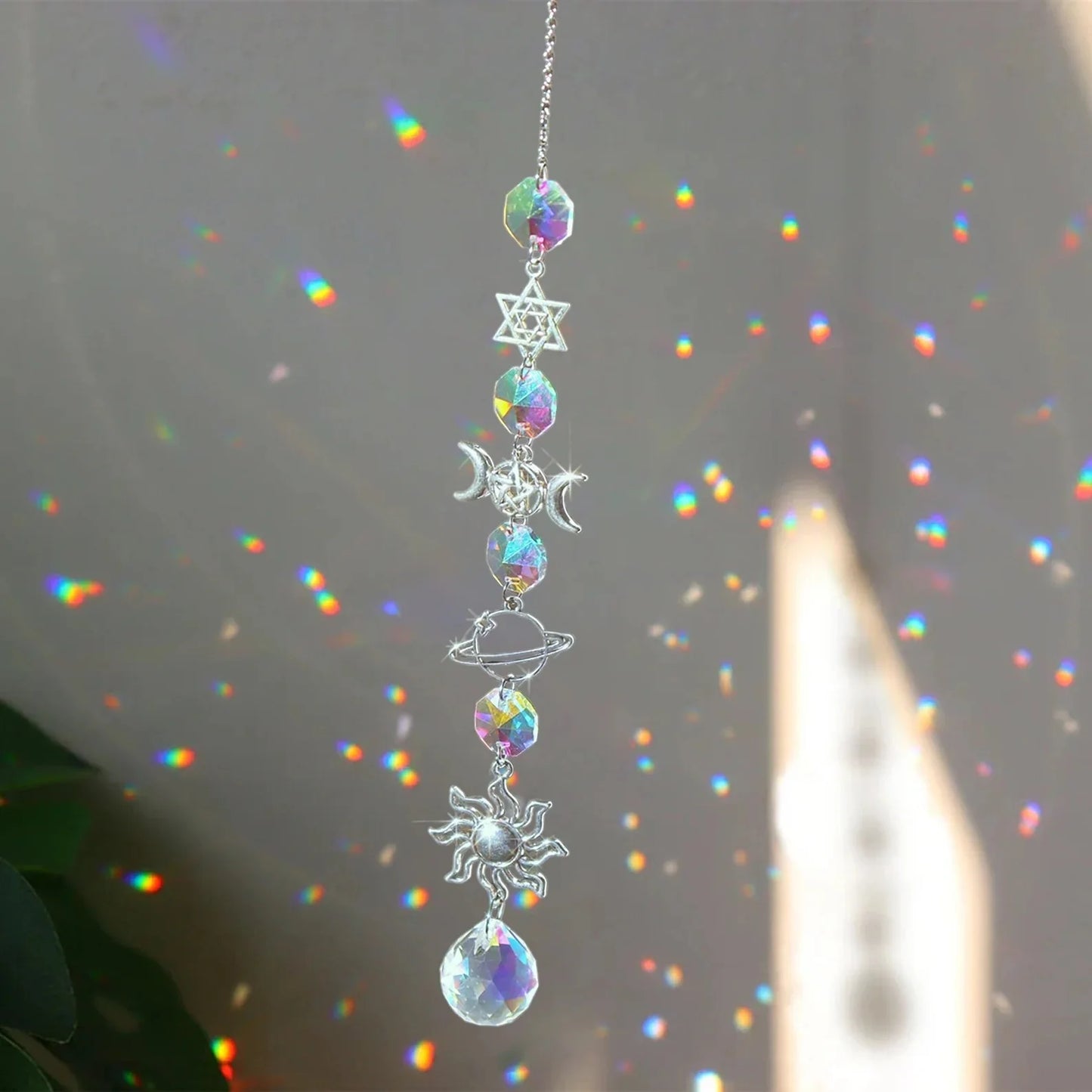 Crystal Sun Catcher - Dream Catcher Pendant