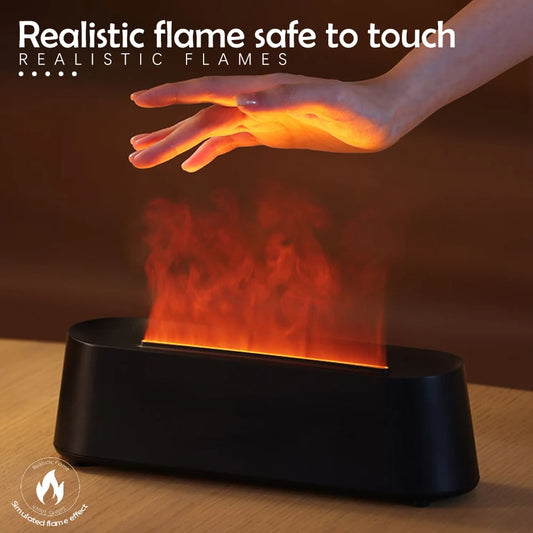 Flame Aromatherapy Humidifier - Essential Oil Diffuser