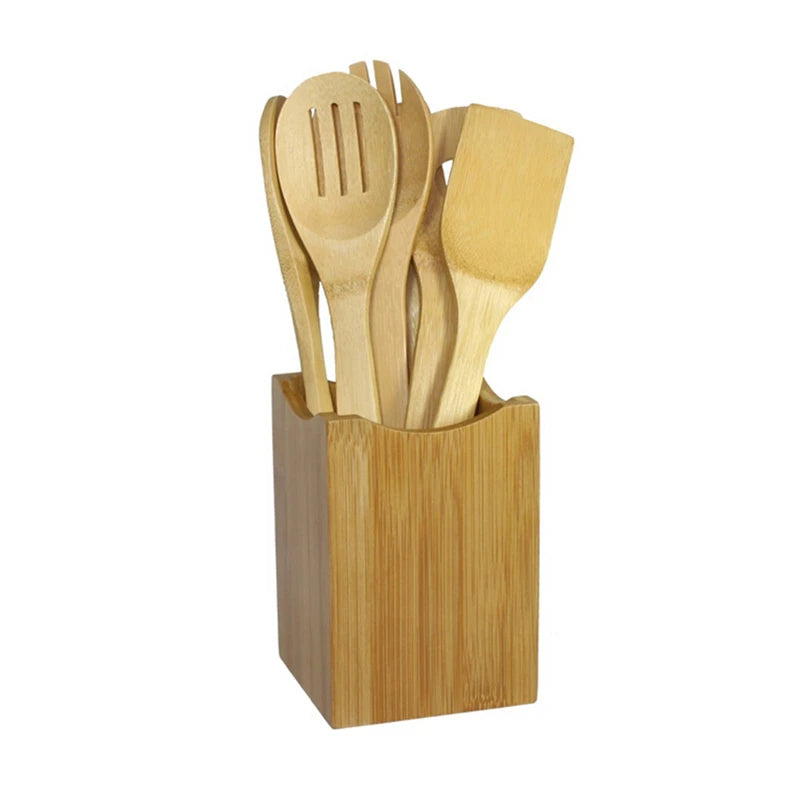 6 Pieces Bamboo Kitchen Set