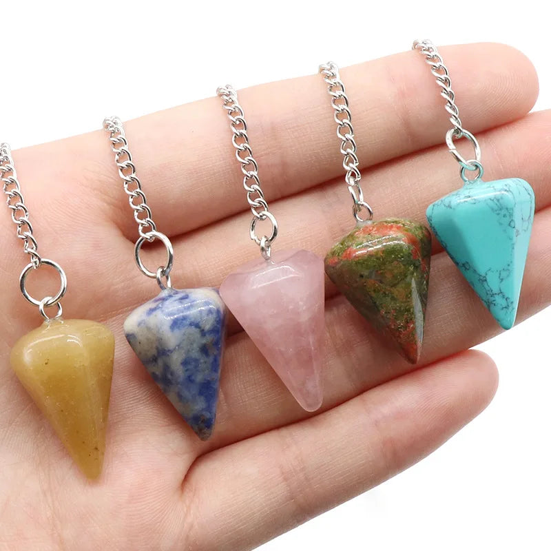 Natural Stone Pendulum Charm