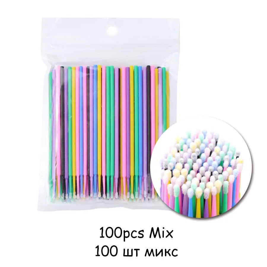 Disposable Eyelash Brushes Swab 100pcs